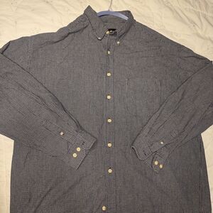 Black and White Checkered Button-Up Shirt